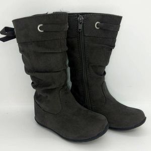 New Harper Canyon Toddler Scrunch New w/Tags Faux Suede Gray Boots - sz. 5T